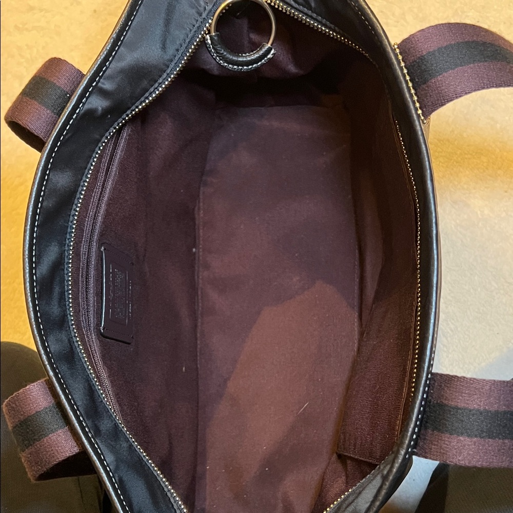 Coach Black and Brown Nylon Shoulder Bag - Picture 6 of 7